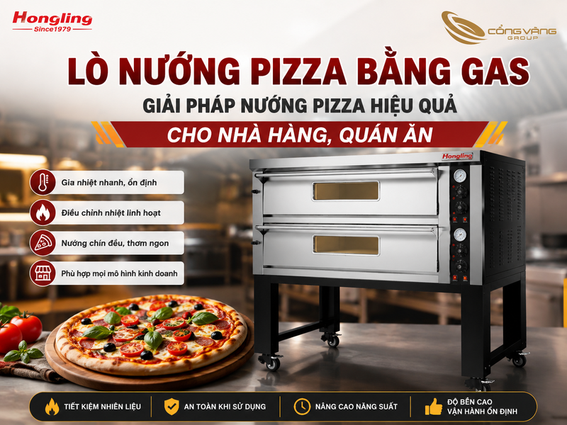 Lò Nướng Pizza Bằng Gas – Giải Pháp Nướng Pizza Chuyên Nghiệp