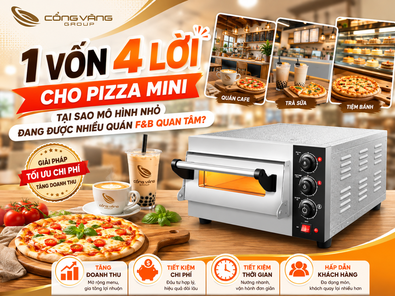 1 vốn 4 lời cho pizza mini – Bí quyết tăng doanh thu cho quán