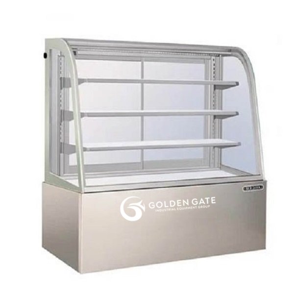 Tủ bánh kem Berjaya 4 tầng kính cong 1m2 model CCS-12SS-3