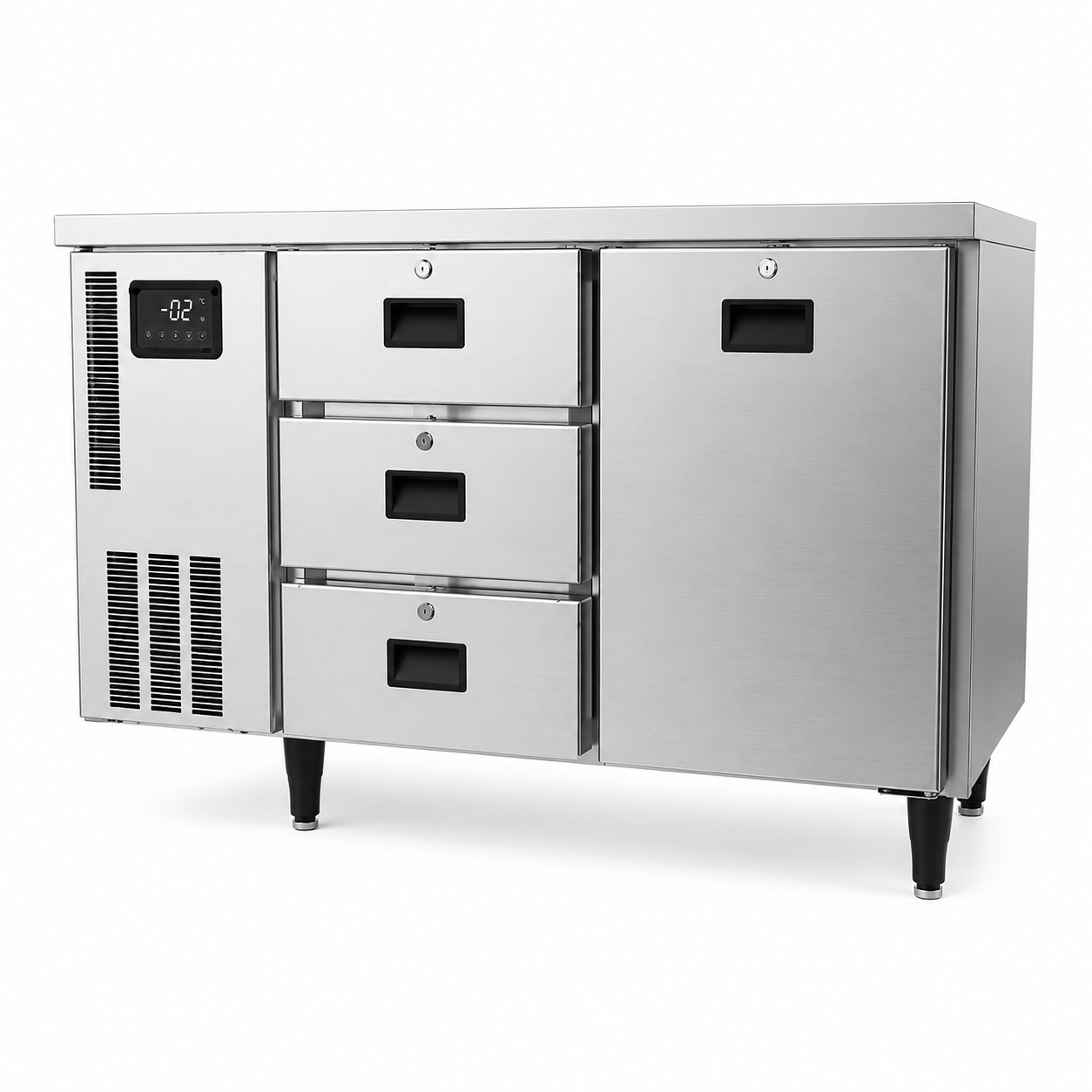 Bàn mát một cửa ba ngăn kéo Hoshizaki RTWD137MS4-3D