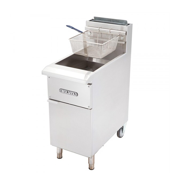 Bếp chiên nhúng dùng gas có chân đứng Berjaya GDFE1BFS-17