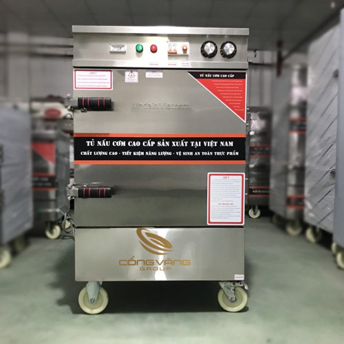 Tủ nấu cơm công nghiệp 6 khay dùng điện