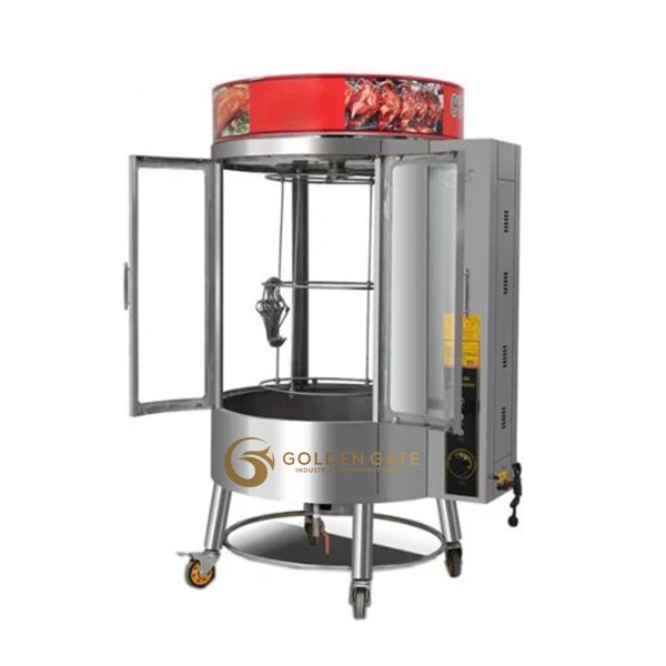 Lò quay gà vịt heo 680 ( dùng than hoặc gas)